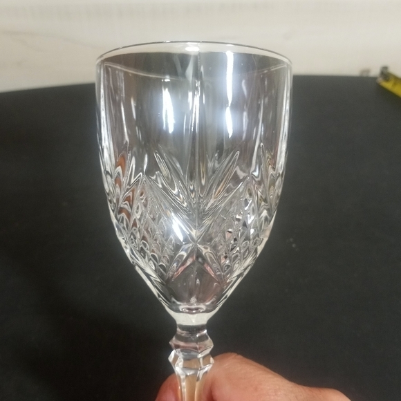 CRISTAL D'Arques Durand Fontenay Crystal Wine Glasses Set of Four Vintage - Picture 6 of 11